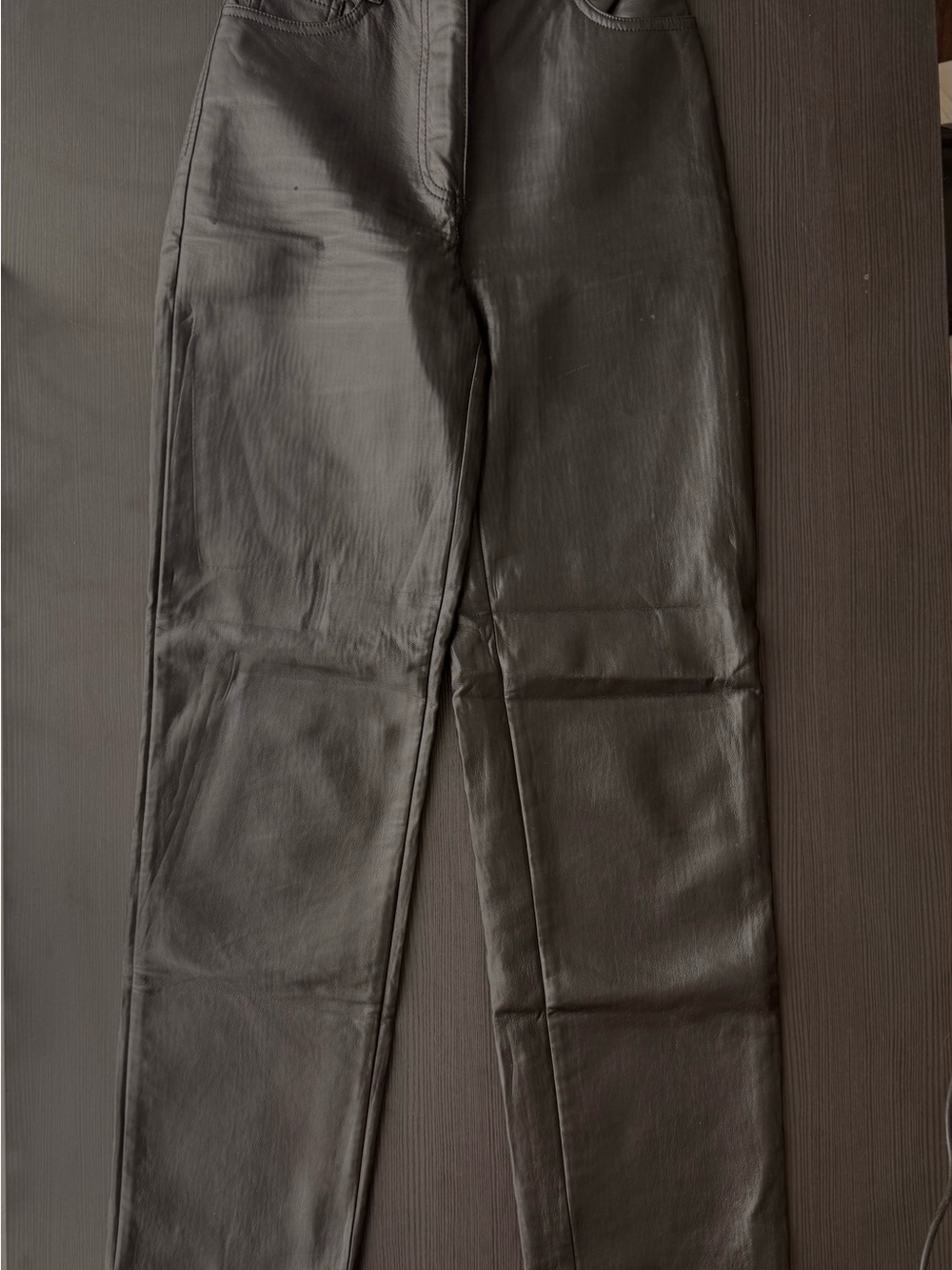 Wilfred Black Faux Leather High Waist Pants